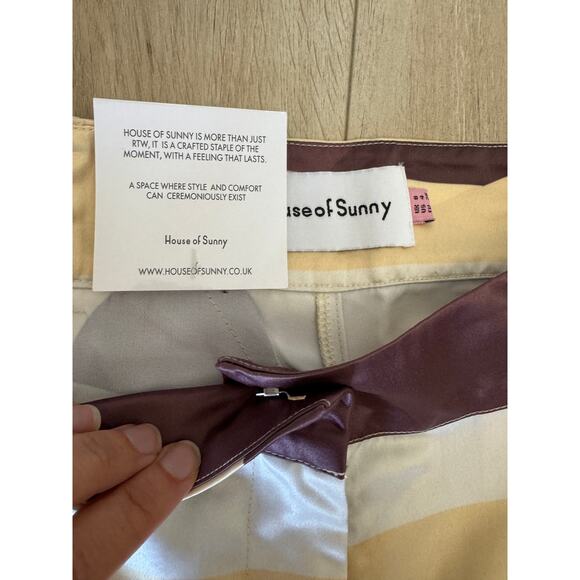 House of Sunny High-rise Highway-print Flared Trousers - Picture 15 of 16